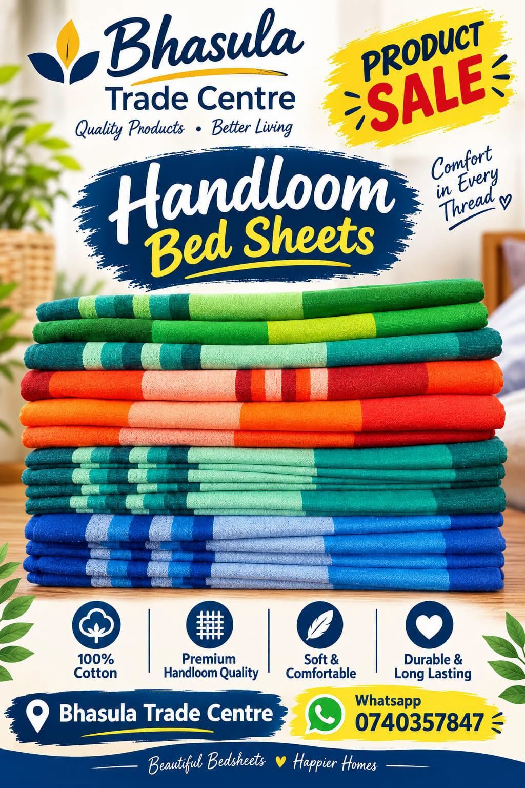 Handloom Bedsheet