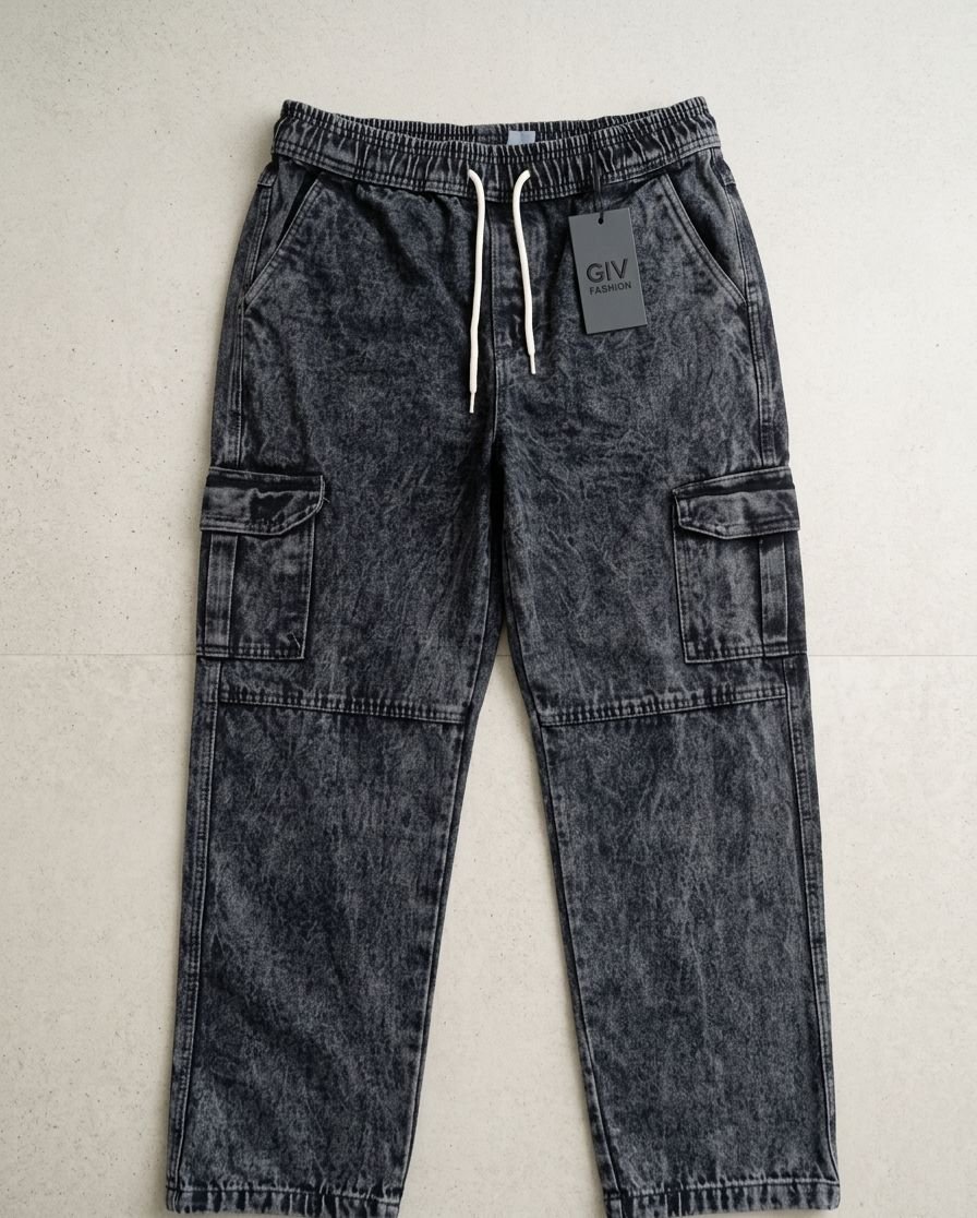 Cargo Denim Pants